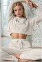 Modal Fabric Ribbed Detail Tracksuit Set