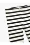 Striped Camisole Slim Fit Cotton Black Girls Leggings 6Wkg40088Ak - 3