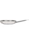 Professional Shallow Stainless Steel Triple Bottom Frying Pan with Handle 30 Cm 2.9 L