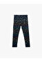 Star Printed Leggings Cotton with Elastic Waist - 2