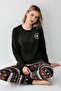 Women's Bear Printed New Year Concept Family Pajama Set - 3