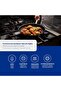 Professional Shallow Stainless Steel Frying Pan With Triple Bottom, Non-Stick Inner Coate - 5