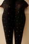Girl's Medium Thick 40 Den Star Gold Star Black Color Pantyhose - 3