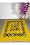 Çengelköy Pattern Bandana Set of 4 – Colorful Cotton Writing Patterned Scarf & Hair Accessory - 5
