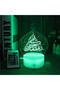 لوحة ملاحظات بإضاءة ليلية LED ثلاثية الأبعاد - 3