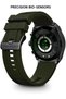 My Avatar Alloy Case Olive Green Silicone Strap Men's Smartwatch with Amoled Glass IP68-45mm - 3