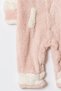 Winter Sweet Welsoft Heart Embroidered Easy-To-Wear Hoodless Baby Jumpsuit - 5