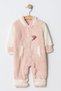 Winter Sweet Welsoft Heart Embroidered Easy-To-Wear Hoodless Baby Jumpsuit - 3