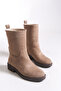 Elalynth Women's Short Boots 00128835 Mink Suede - 5