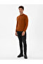 Pas Slim Fit Quarter Collar Basic Knitwear Sweater 50315456-Vr040 - 4