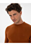 Pas Slim Fit Quarter Collar Basic Knitwear Sweater 50315456-Vr040 - 2