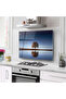 Kitchen Glass Stove Back Protector |   Tree Pattern