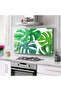 Kitchen Glass Stove Back Protector |   Leaf Pattern - 2