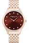 Chelsea Modern Classic Women's 36mm Quartz Watch with Burgundy Dial & Rose Gol