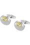 Radiant Stainless Steel And old Platin Gents Cufflinks - 2
