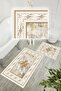 Digital Printing Classic Pattern Non-Slip Base Set of 2 Bath Mat Toilet Set (50X60Cm-60X100Cm) - 2