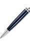 Gothic Pen Monogrammed P Logo Crown Faceted Cap Blue Finish Stainless Steel - 3