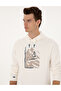 Ecru Regular Fit Sweatshirt 50313893-Vr019 - 2