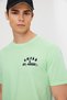 Front & Back Printed Comfort Fit T-Shirt – Light Green – 100% Cotton - 3