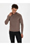 Mink Slim Fit Stand Collar Zippered Knitwear Sweater 50315752-Vr052 - 3