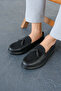 Mn002 - Cst Loafer Pelle Men's Shoes Black - 3