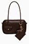 Women's Charm Bag - Double Handle (Short & Long), Card Holder & Wallet Charm, Pocket, Zipper