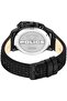 Automated Gents Analog Watch with Textured Leather Strap - 8