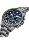 Malawi Analog Gents Watch With Stainless Steel Bracelet Water Resistant 45 mm - 2