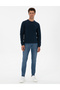 Navy Blue Regular Fit Sweatshirt 50311649-Vr033 - 4