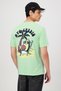 Front & Back Printed Comfort Fit T-Shirt – Light Green – 100% Cotton - 2