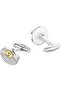 Radiant Stainless Steel And old Platin Gents Cufflinks - 3