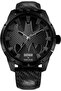 The Bat 45mm Men's Analog Black Dial with Black/Yellow Silicon