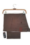 Men's Cotton Lycra Dark Brown Gabardine Linen Trousers