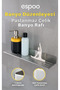 Stainless Steel Bathroom Shelf with Adhesive and Screws, Shampoo Holder Soap Dish Set for Organizer Shower Caddy
