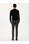 Black Slim Fit Canvas Pants 50315265-Vr046 - 4