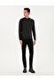 Anthracite Melange Slim Fit Quarter Collar Knitwear Sweater 50315728-Vr081 - 4