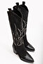 Women's Western Cowboy Embroidered Boots - 2