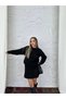 Women's Black Skirted Knitwear Set - 2