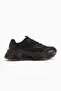 Erla Black Thick Sole Lace-Up Women's Sneakers - 2