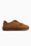 Judi Genuine Leather Tan Comfortable Sole Women's Sneakers - 2