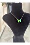 Glittering Butterfly Figured Steel Necklace - 3