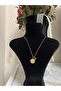 Ataturk Figured Evil Eye Beaded Steel Necklace - 3