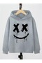 Stylish Gray Hooded Sweatshirt for Boys