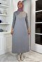 Güneş Knitwear Dress Gray