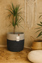 Jute-Wicker Multi-Purpose-Decorative-Organizer Flower Pot Basket, Garden Organizer Basket. (Width:20-Length:20 cm) - 3