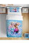 Elsa Patterned 3D Digital Printed Single Duvet Cover Set Without Sheets for Girls