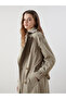 Xside Jacket Collar Oversize Women's Trench Coat (W5) - 2