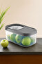 3-Piece 5 Liter Detergent Tablet Storage Box with Stripes - Food and Vegetable Container with Sliding Lid - 2