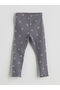 Özmarka New Season Elastic Waist Printed Baby Girl Leggings 3-Piece Set - 2