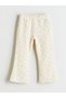 Özmarka New Season Elastic Waist Printed Girls' Leggings Pants 2-Piece Set - 3